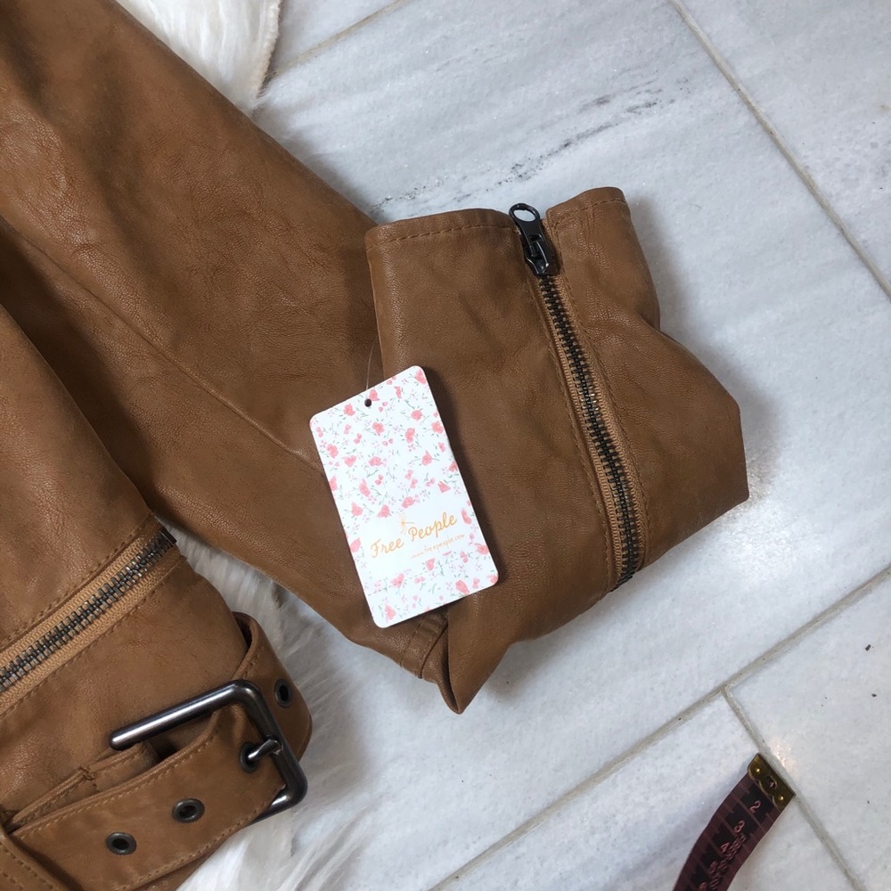 FREE PEOPLE Fenix Faux Leather Jacket - Picture 5 of 15
